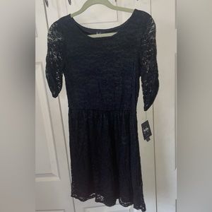 By & By black lace dress